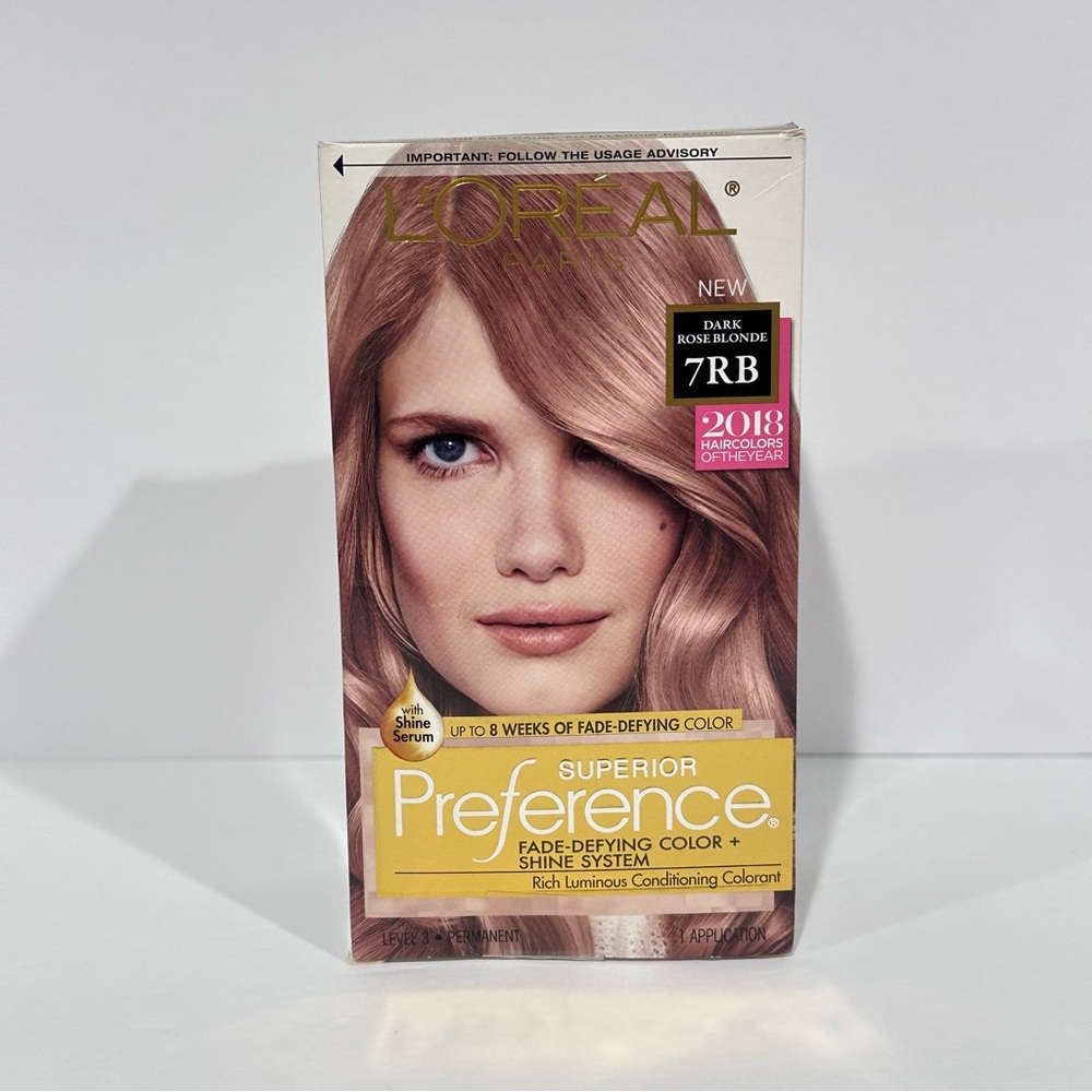 L'Oreal Superior Preference 7RB Dark Rose Blonde Hair Color